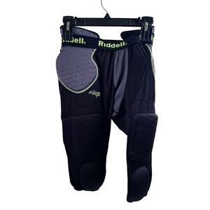 Riddell Power Padded Football‎ Girdle Adult S Black Integrated Pads Mens